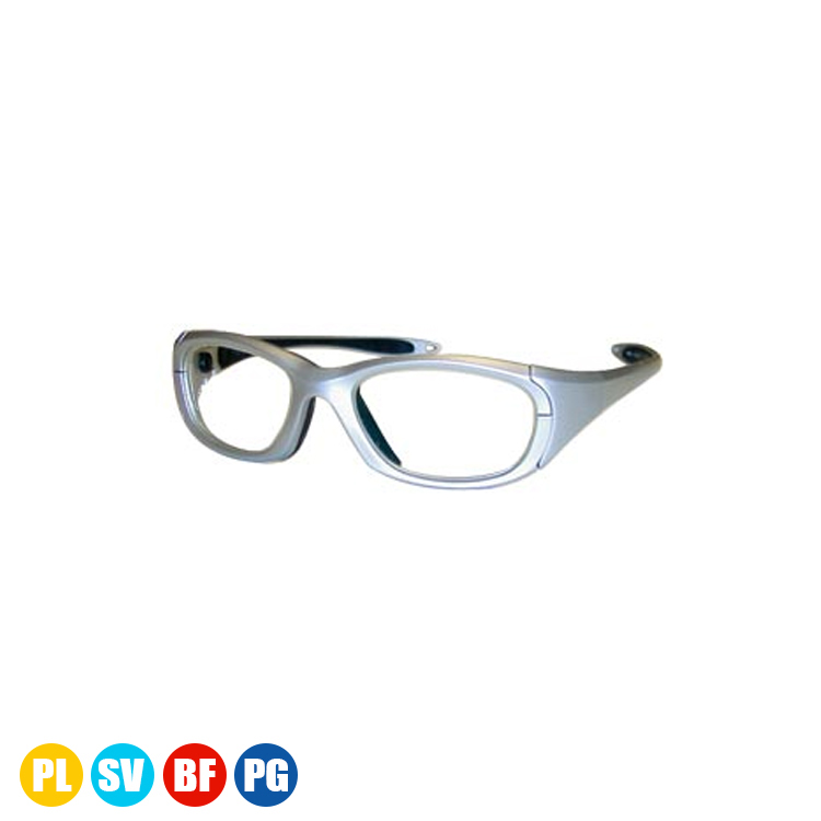 Sport Wrap Glasses with Side Lead - Silver